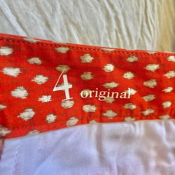 85%OFF❣️Ann Taylor LOFT Orange Ikat Pattern, The Riviera Short, 4 - Picture 8 of 9